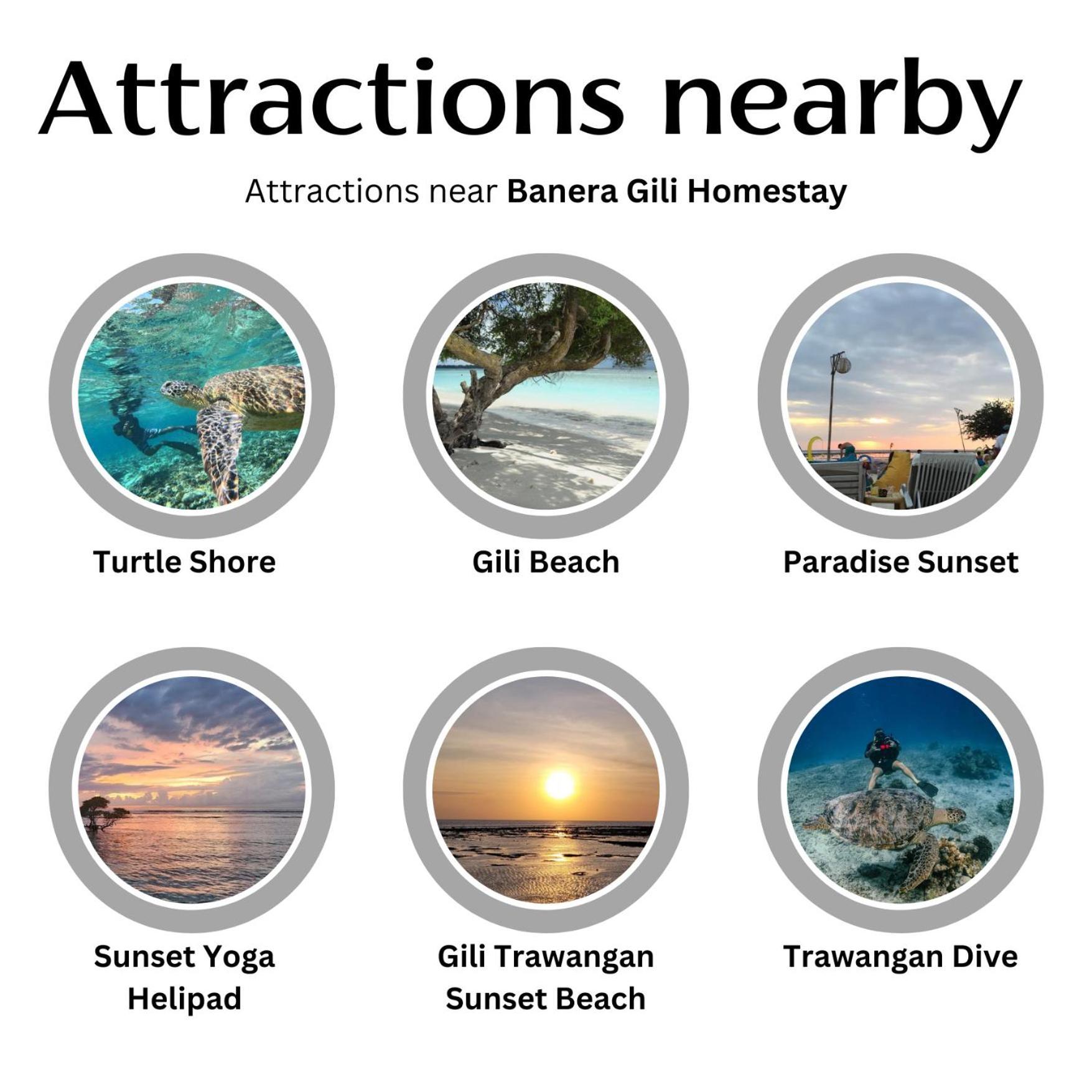 Banera Gili Homestay Гили Траванган Экстерьер фото